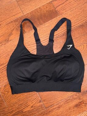 Gymshark Black Seamless Racerback Sports Bra